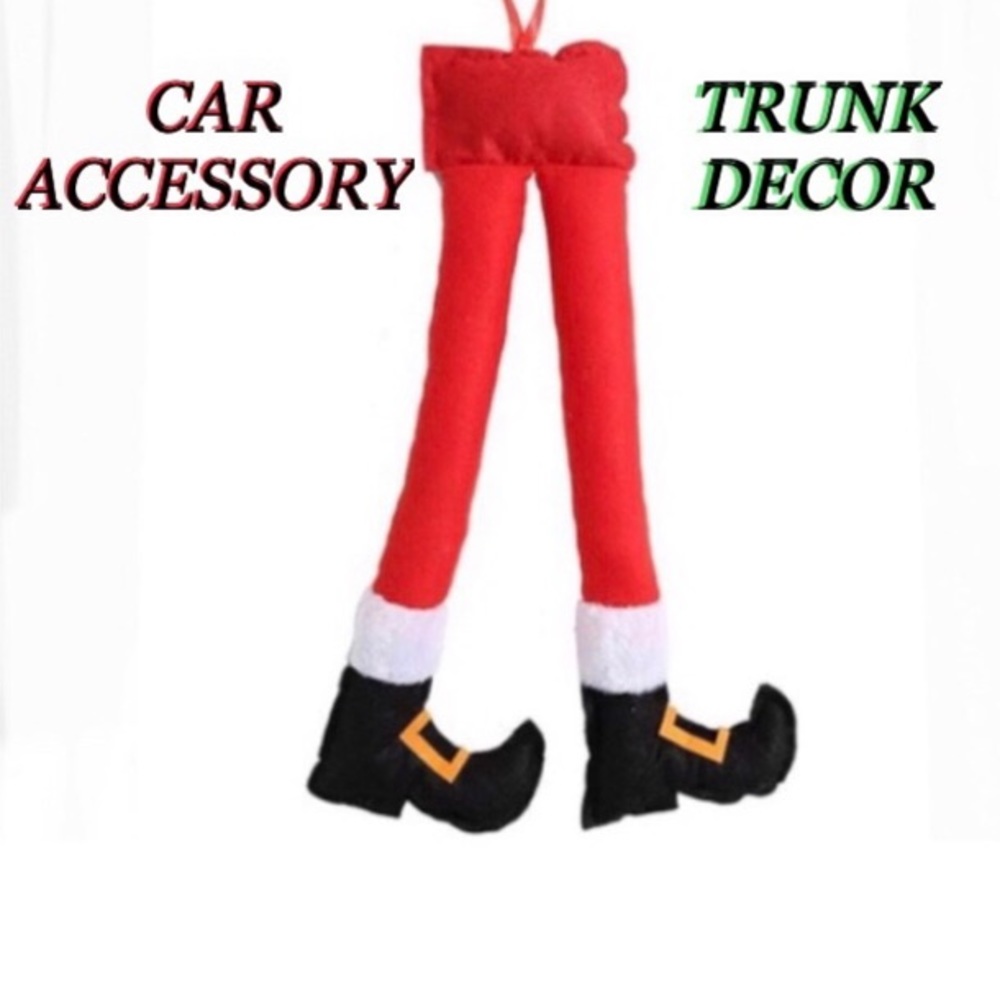 BUZZY Santa Feet festive Exterior/Interior Car Accessory Costume size 27x11 NWT